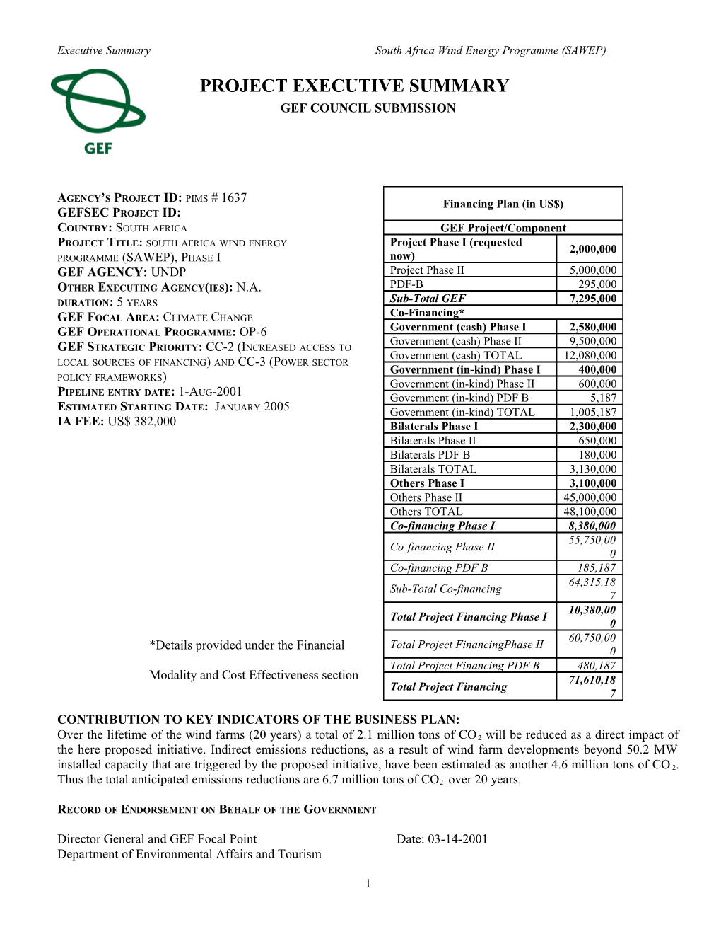 PELMATP Executive Summary