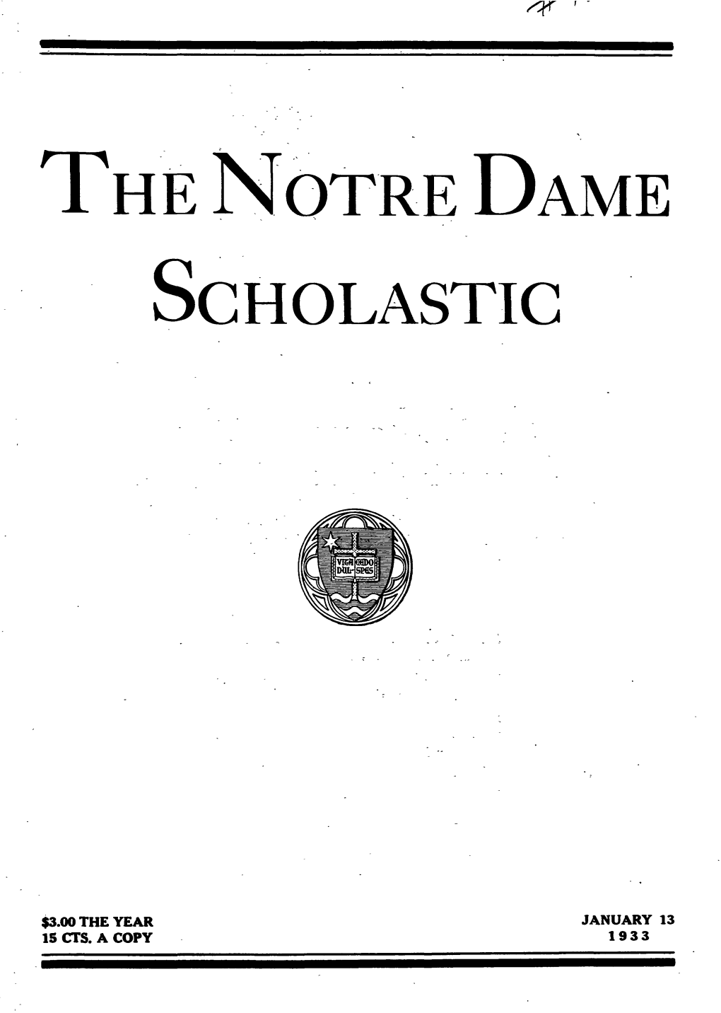 The Notre Dame Scholastic