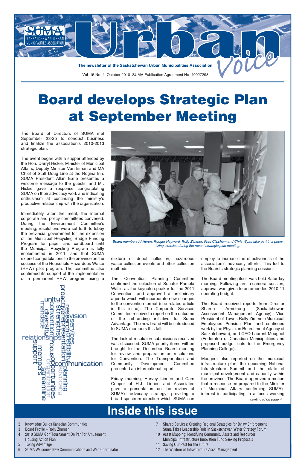 Board Develops Strategic Plan at September Meeting