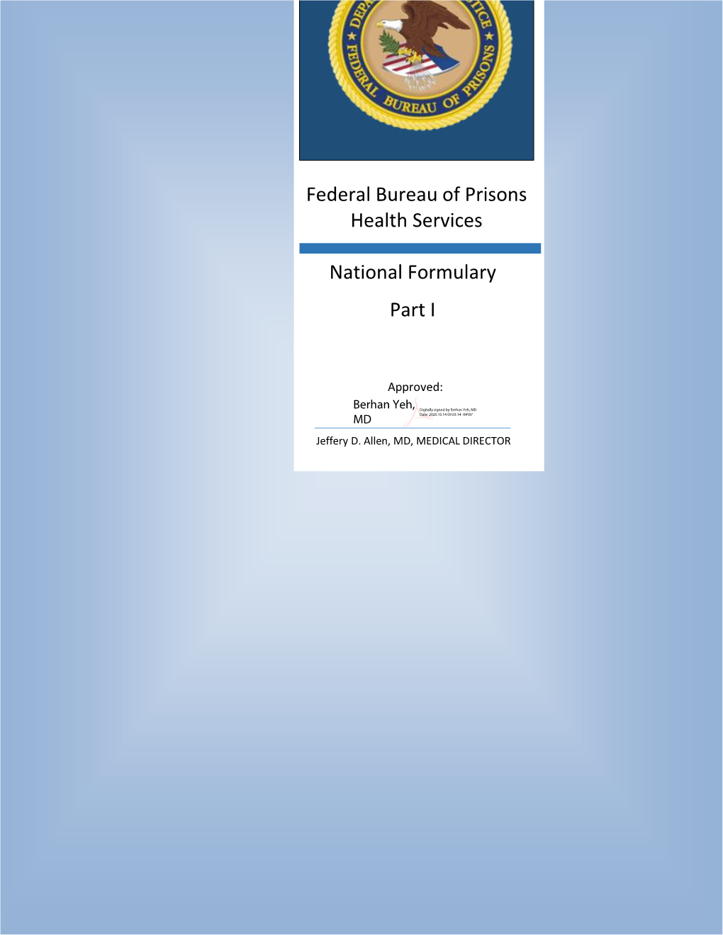 National Formulary Part I