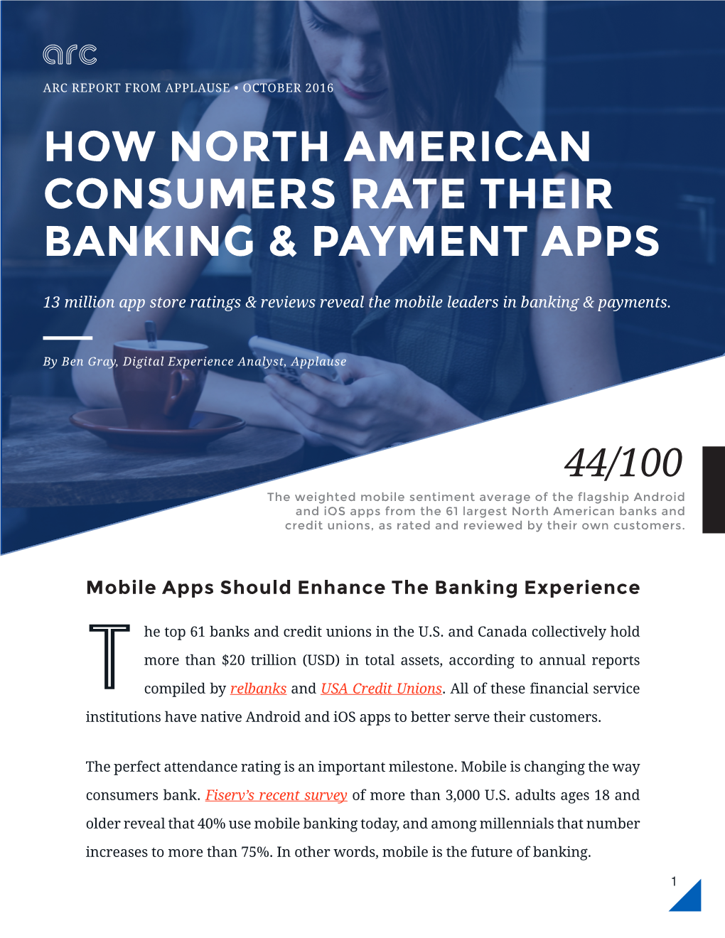 How North American Consumers Rate Their Banking & Payment Apps