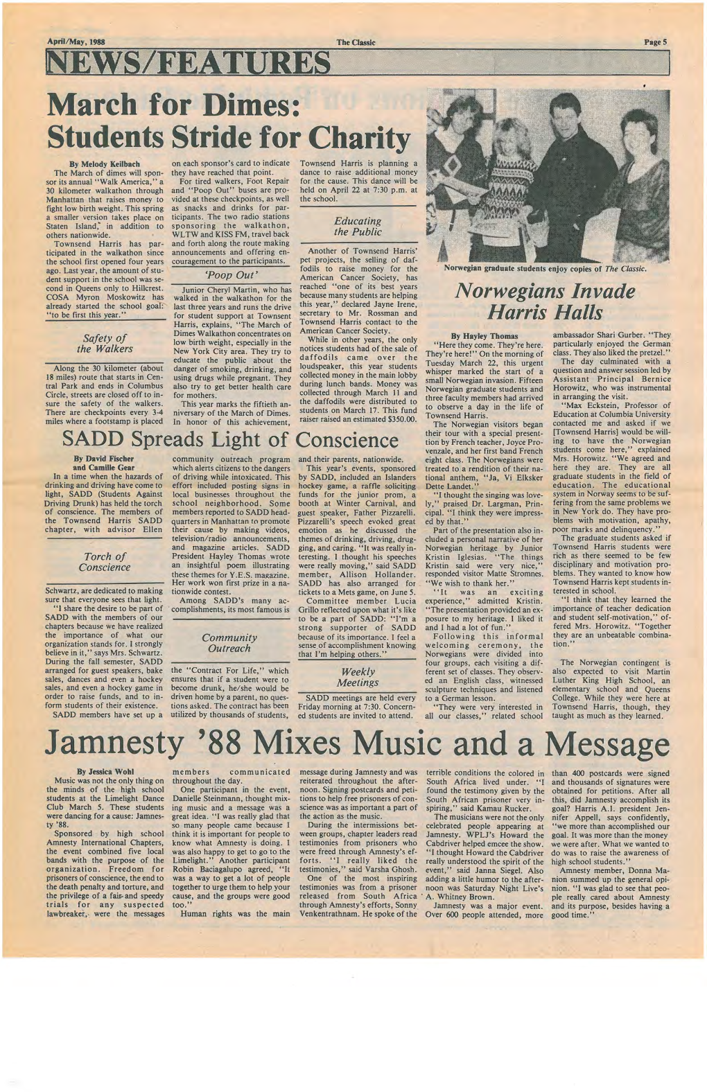Jamnesty '88 Mixes Music and a Message