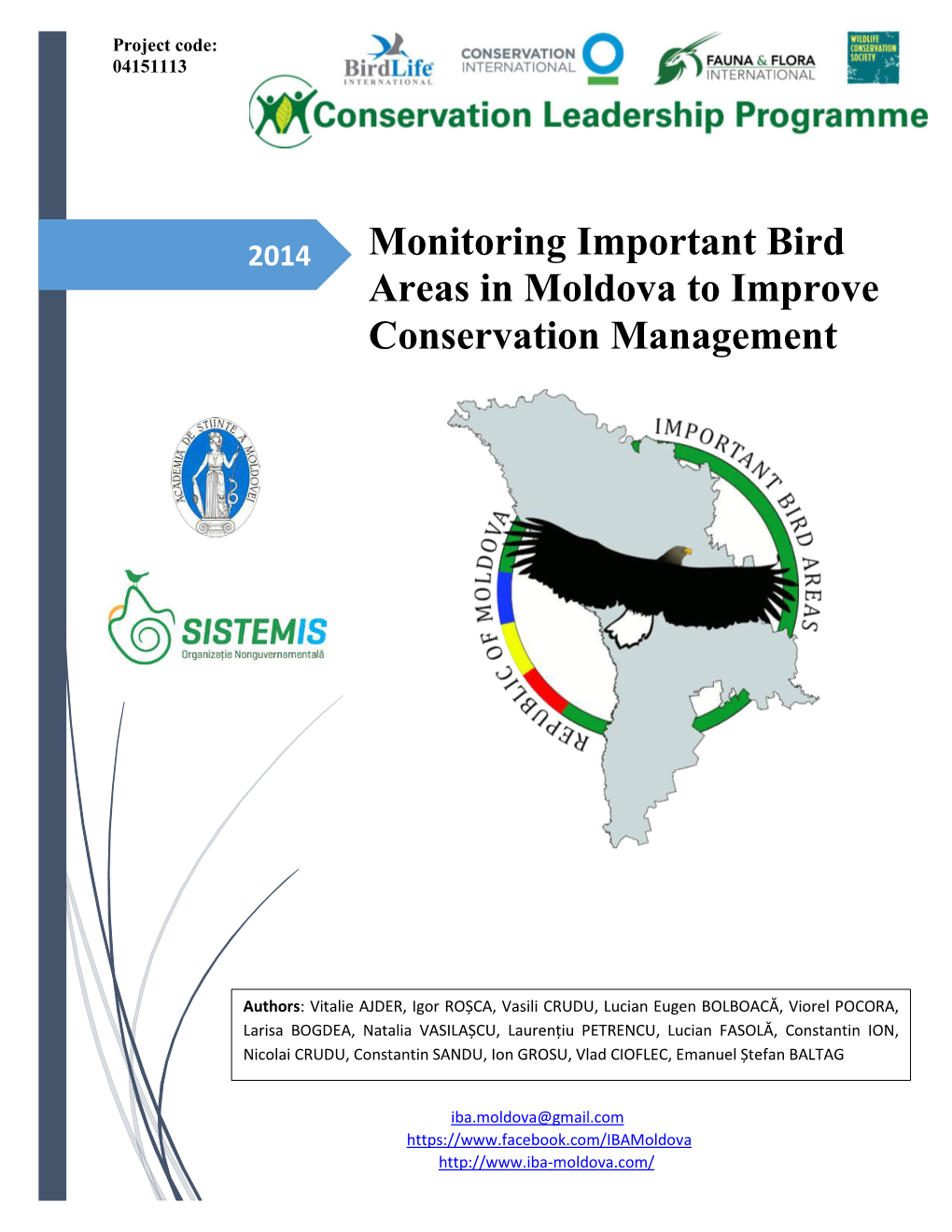 Monitoring Important Bird Areas in Moldova to Improve Conservation Management