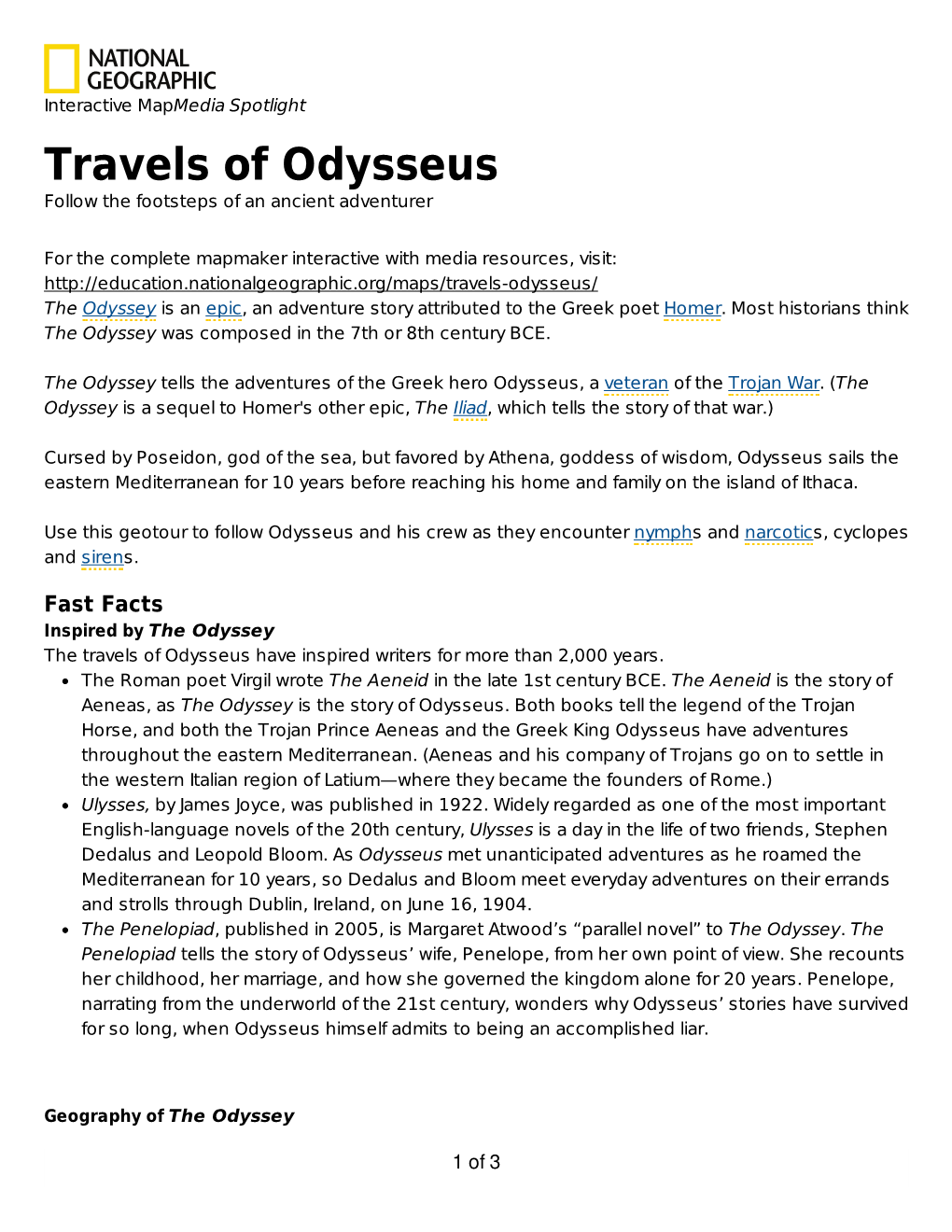 Travels of Odysseus Follow the Footsteps of an Ancient Adventurer