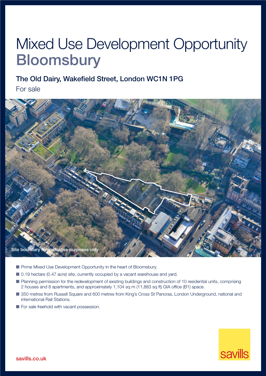 Mixed Use Development Opportunity Bloomsbury