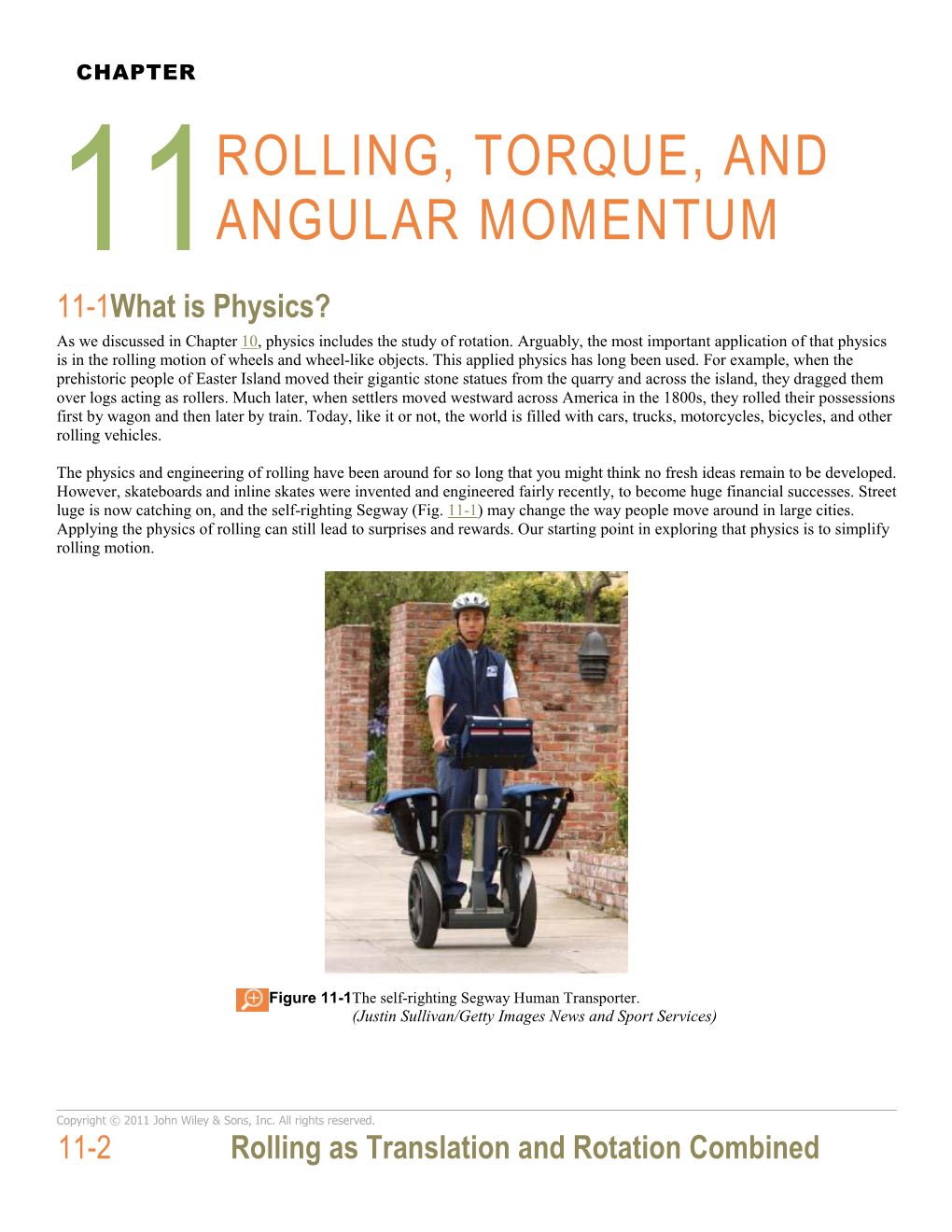 11Rolling, Torque, and Angular Momentum