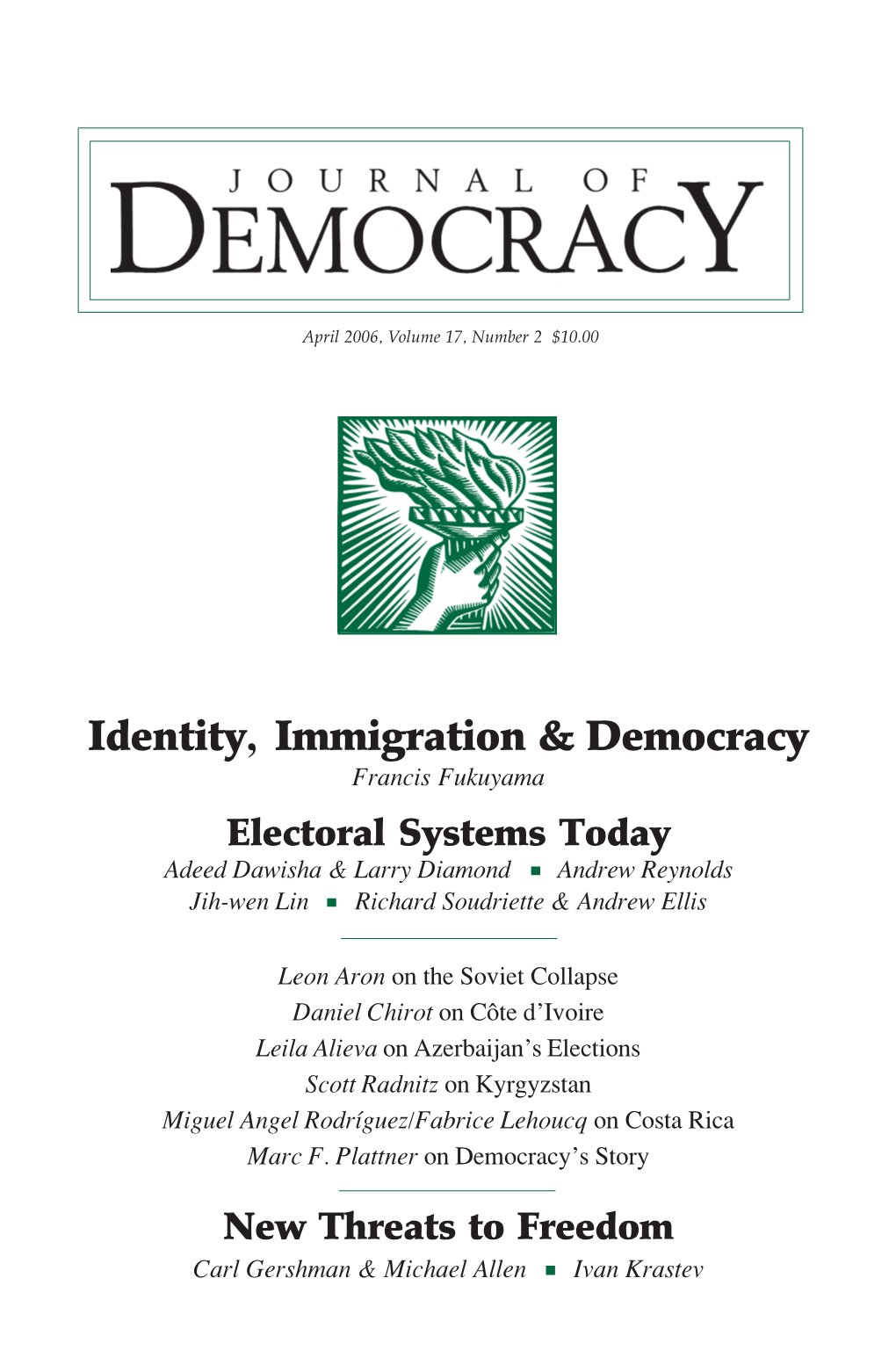 Identity, Immigration & Democracy