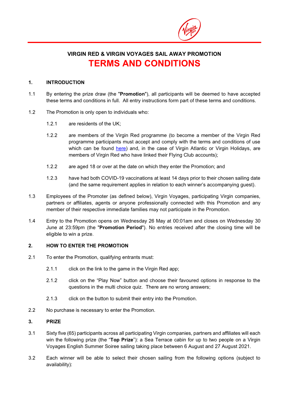 Terms and Conditions