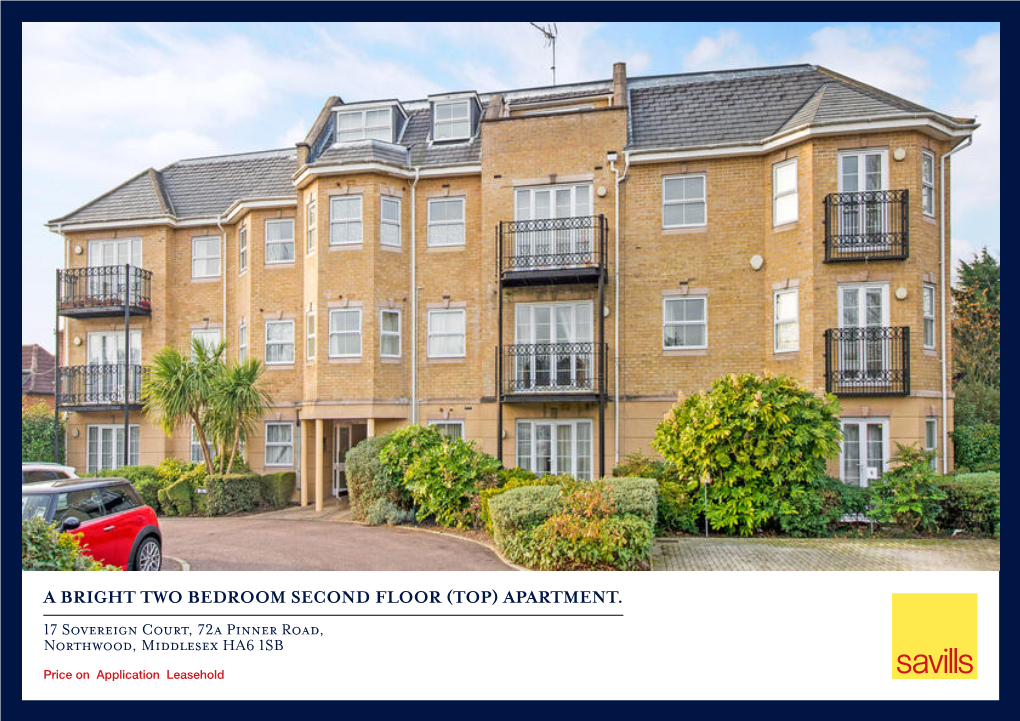 17 Sovereign Court, 72A Pinner Road, Northwood, Middlesex HA6 1SB