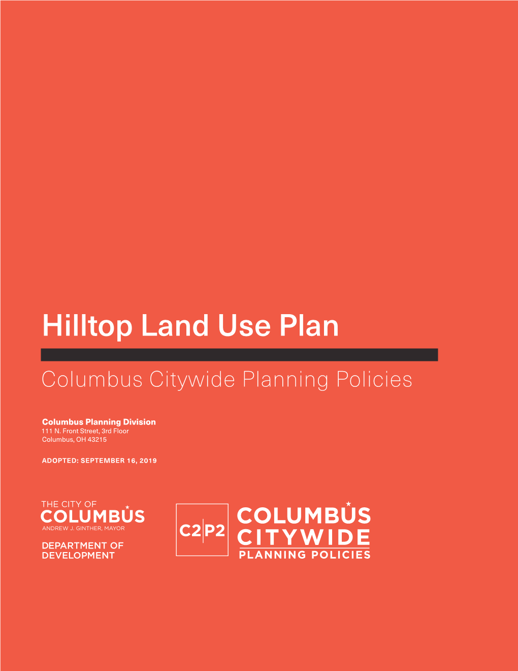 Hilltop Land Use Plan