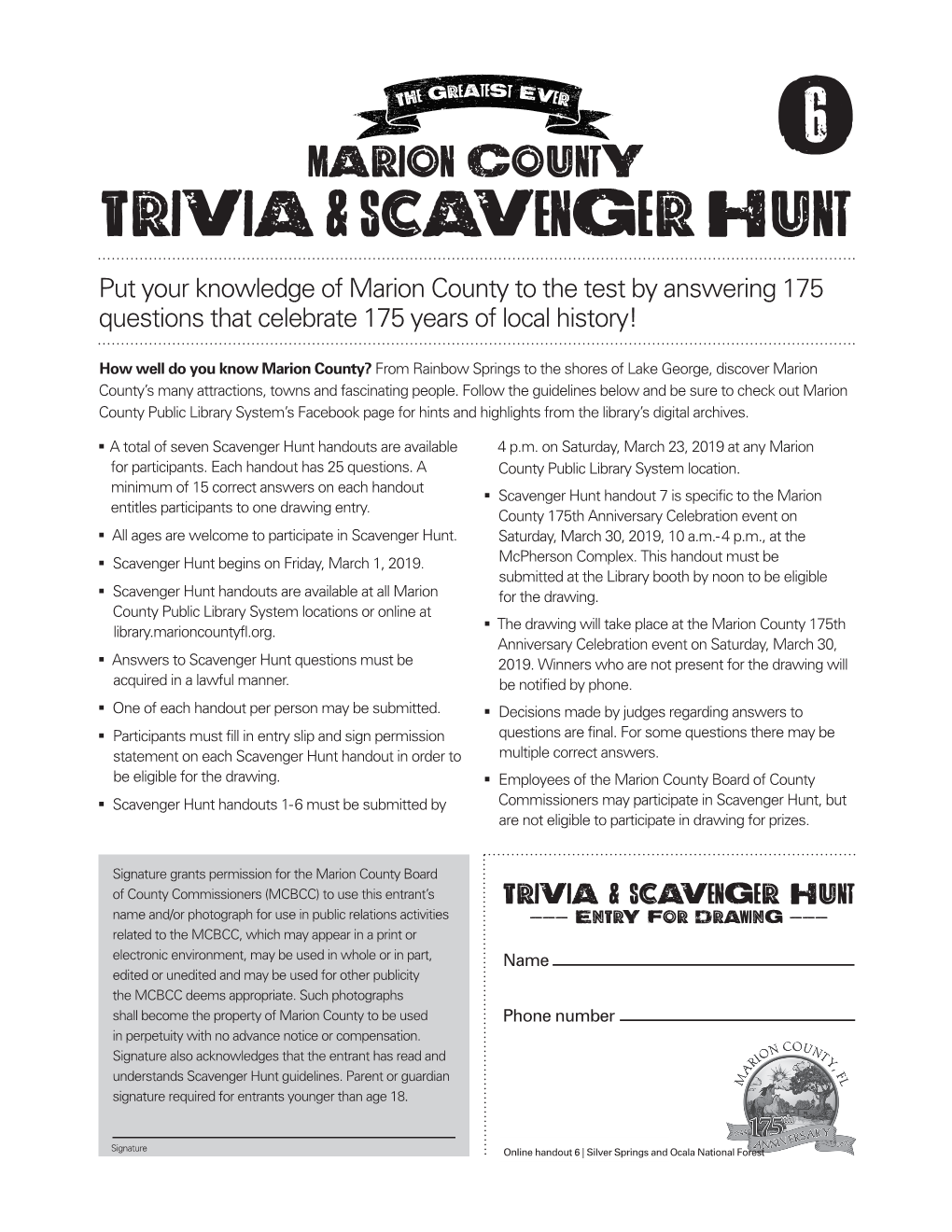 Trivia & Scavenger Hunt