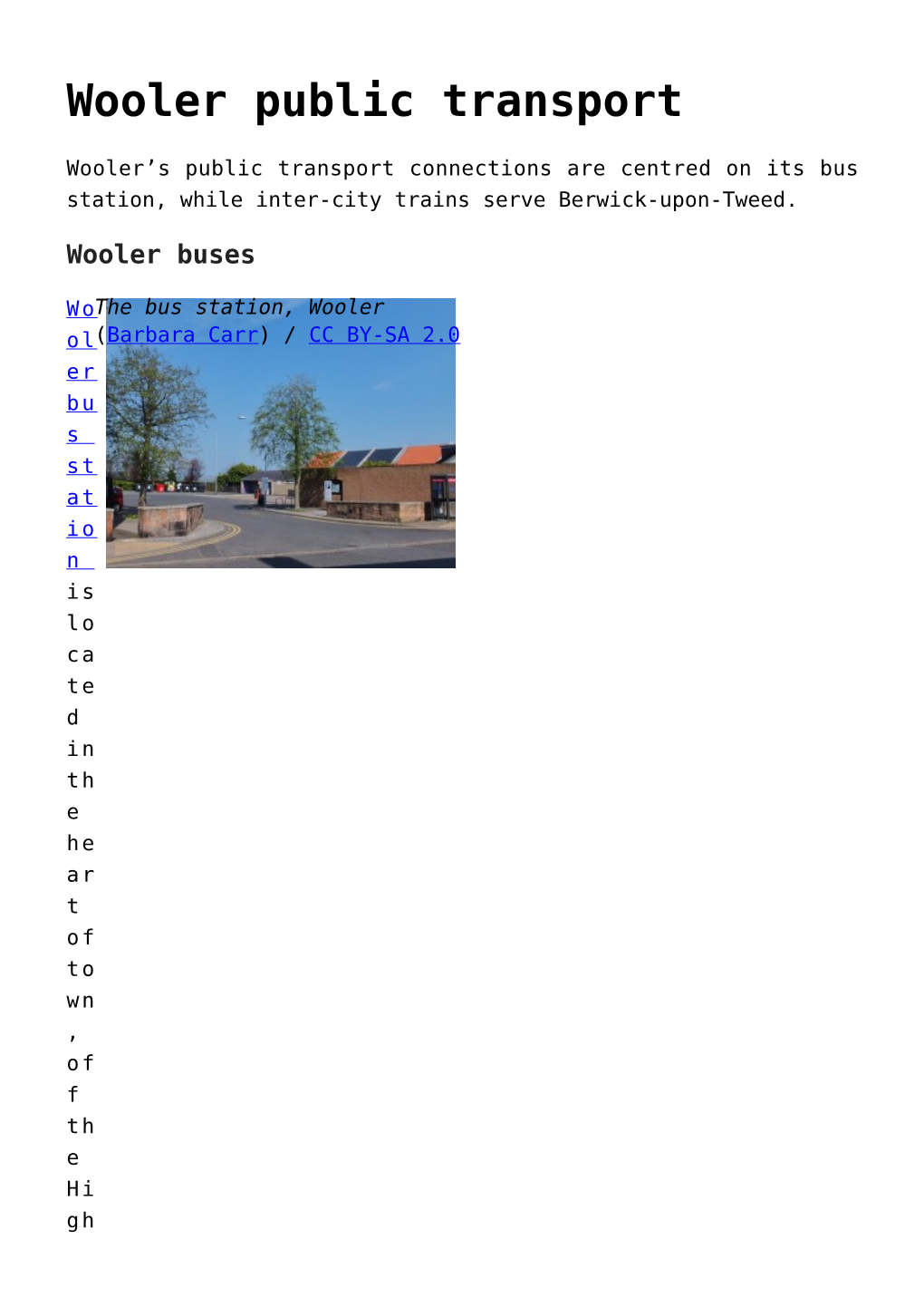 History,Nearby Wooler: Shops and Restaurants,Chillingham