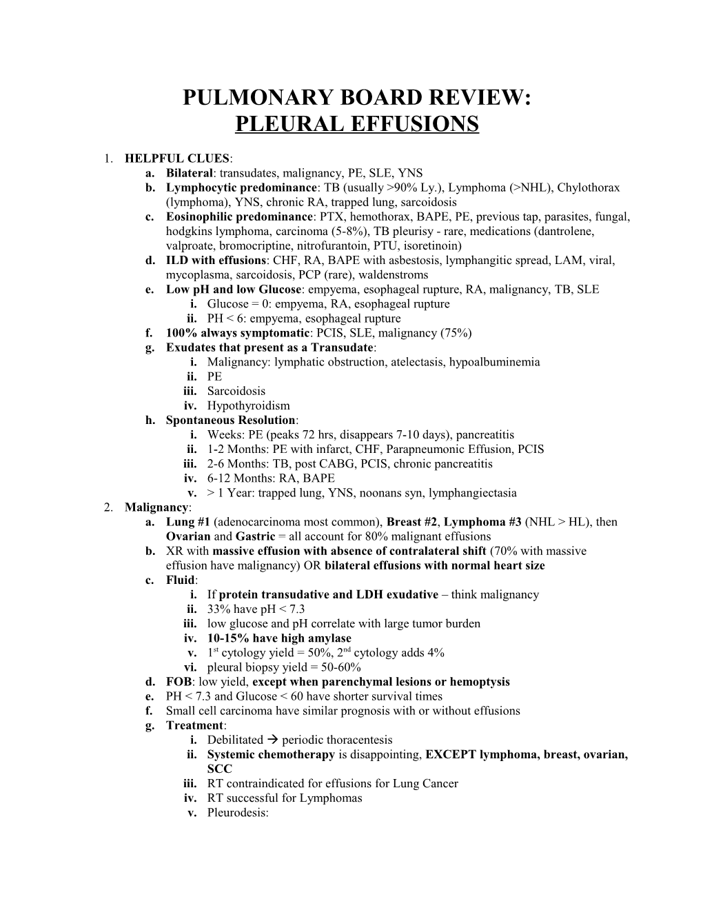 Pulmonary Board Review