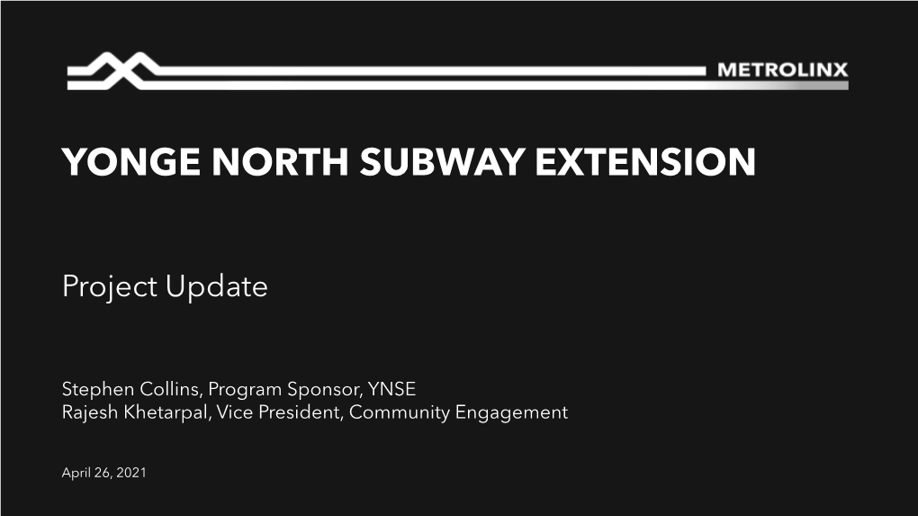 Yonge North Subway Extension