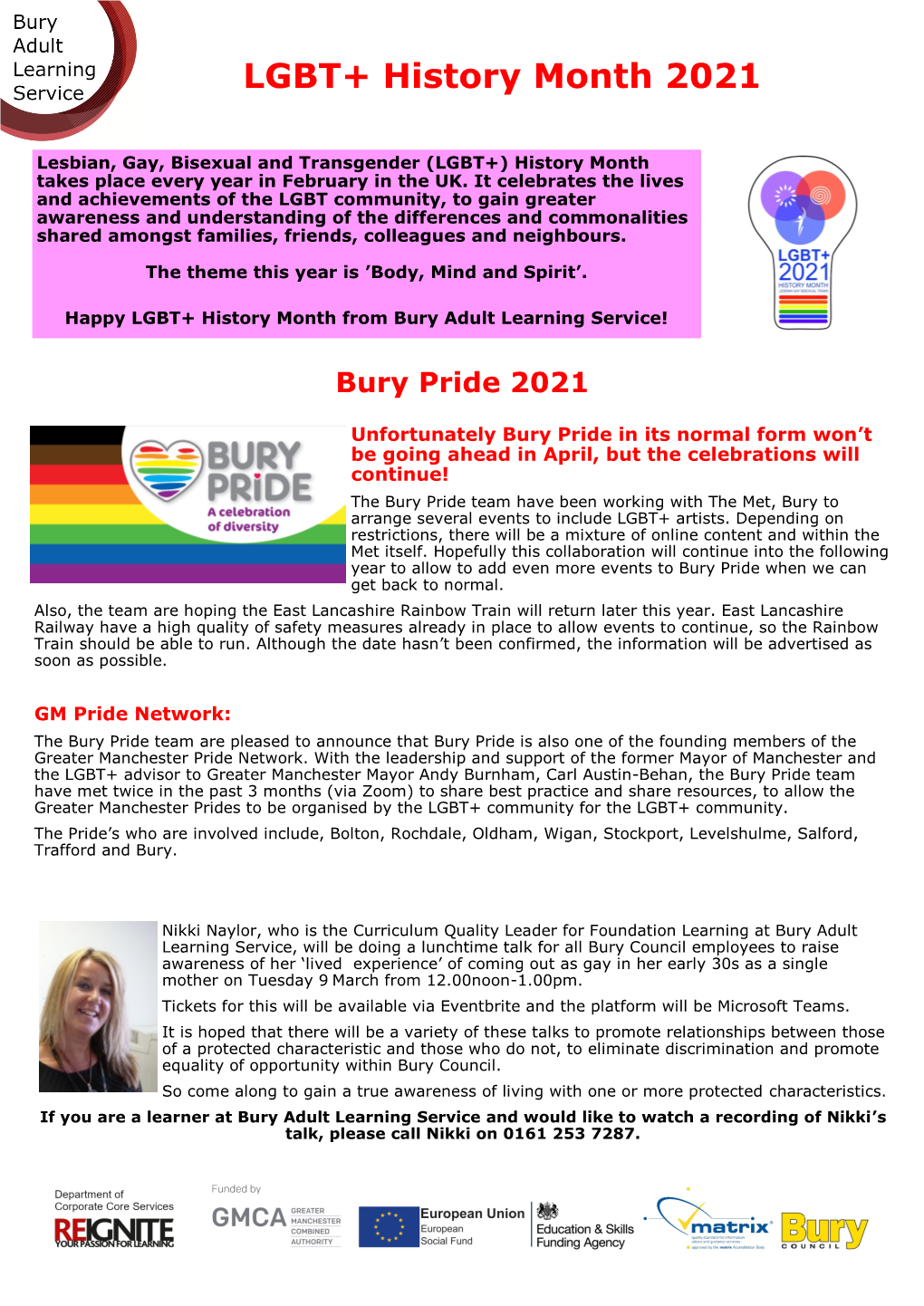 LGBT+ History Newsletter 2021