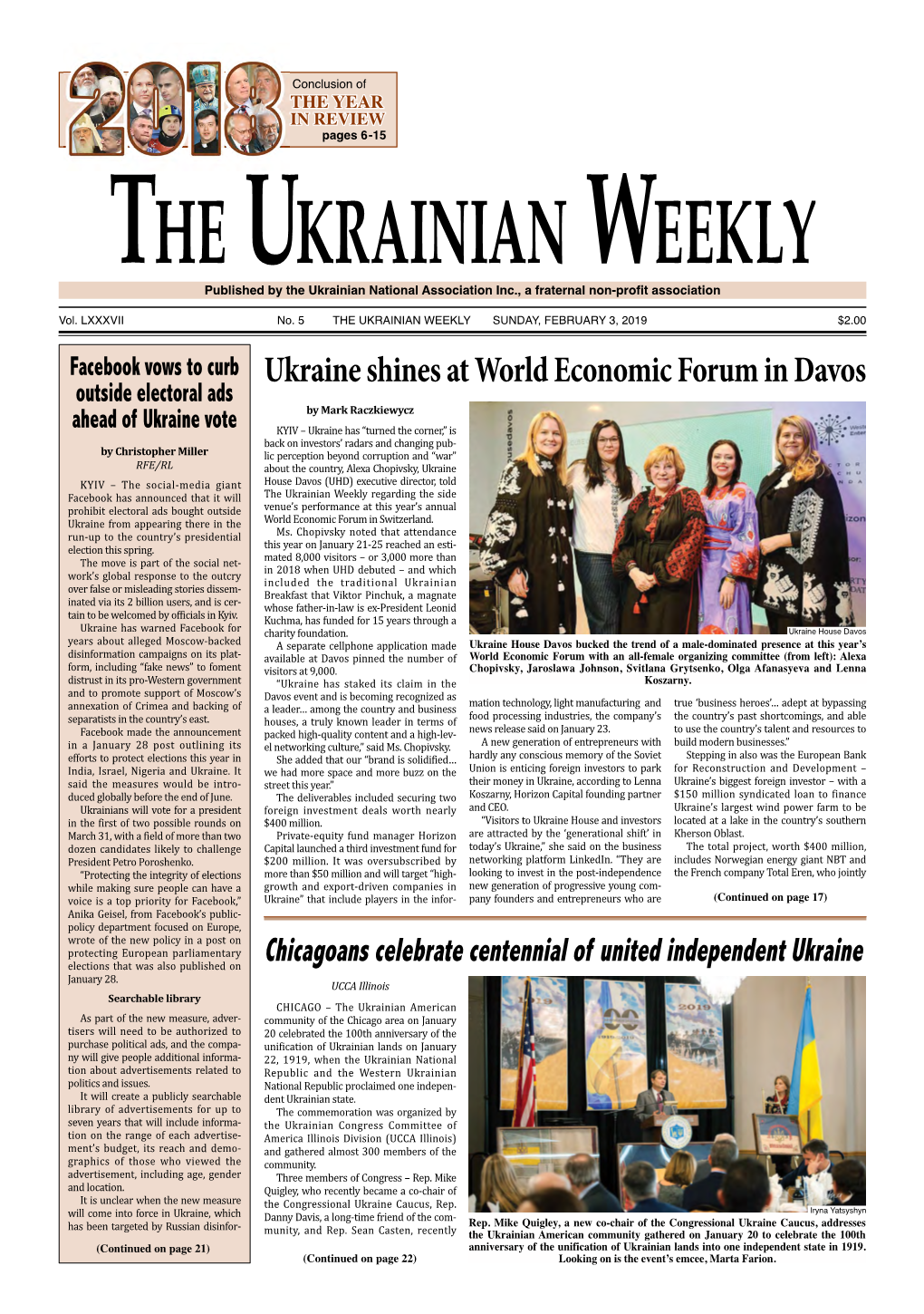 The Ukrainian Weekly, 2019