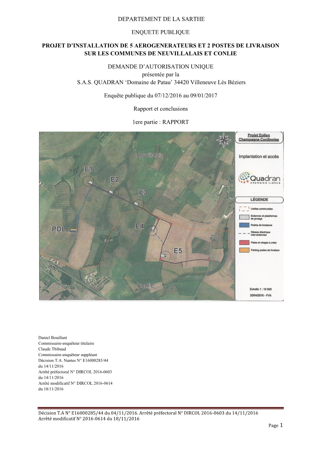 Departement De La Sarthe Enquete Publique Projet D