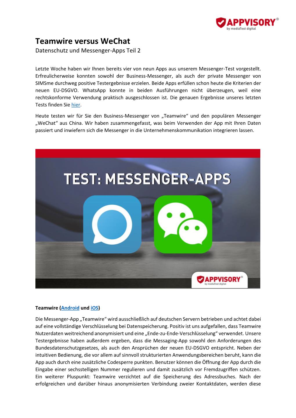 Teamwire Versus Wechat Datenschutz Und Messenger-Apps Teil 2