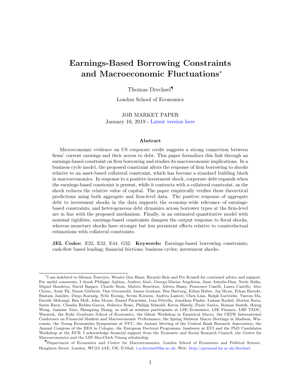 Earnings-Based Borrowing Constraints and Macroeconomic Fluctuations∗