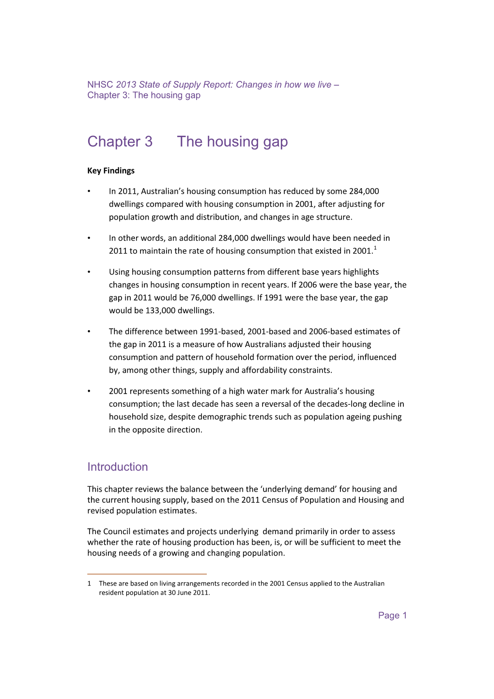 State of Supply Report: Changes in How We Live – Chapter 3: the Housing Gap