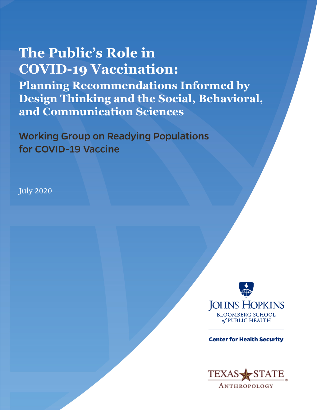 The Public's Role in COVID-19 Vaccination