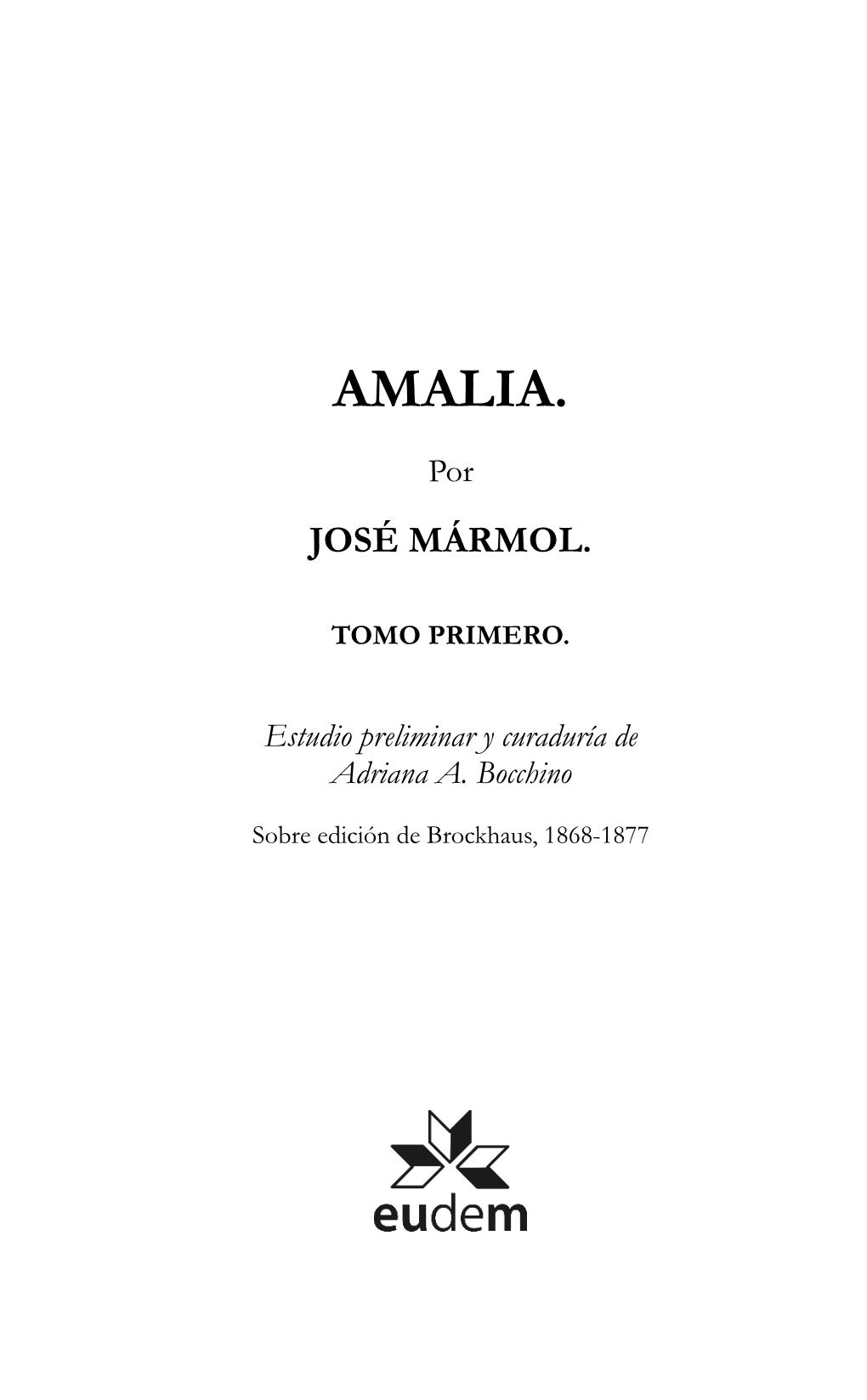 Amalia Tomo I