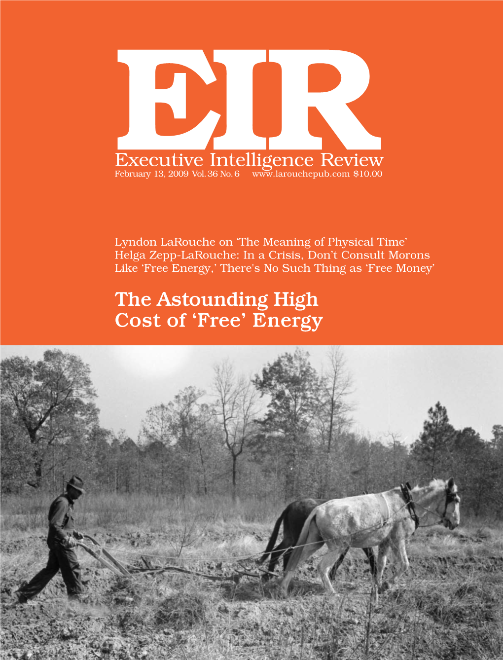 Executive Intelligence Review, Volume 36, Number 6, February 13