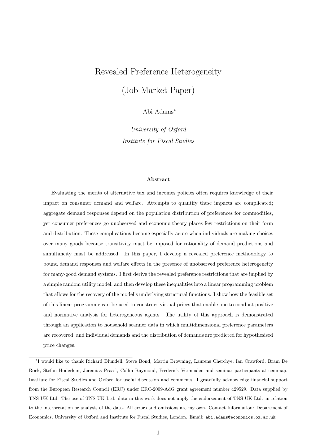 Revealed Preference Heterogeneity