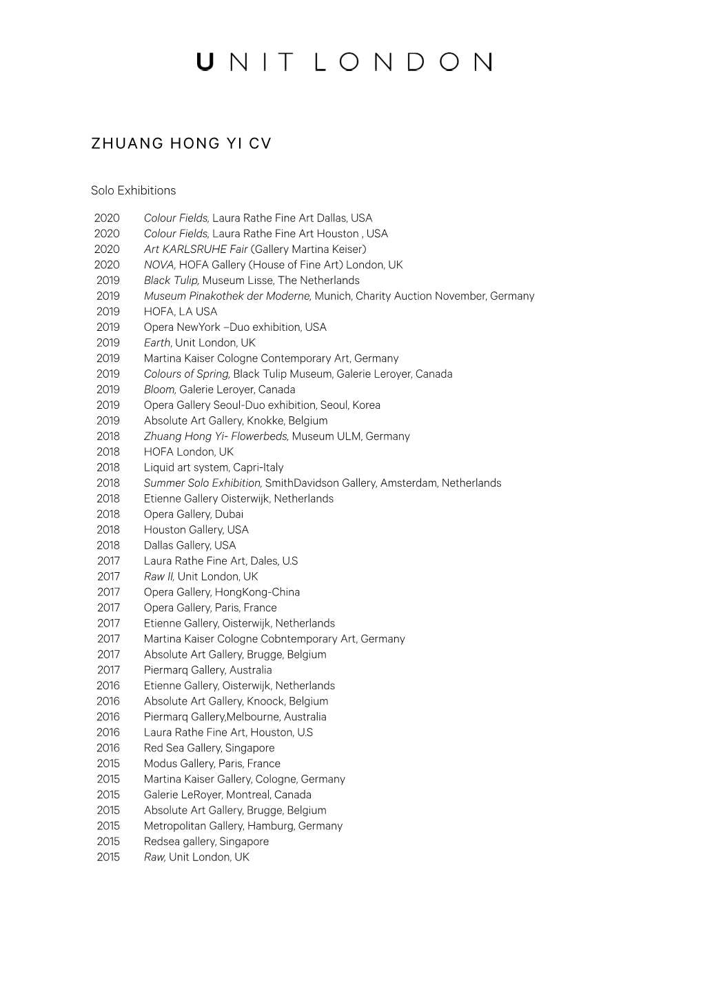 Zhuang Hong Yi Cv