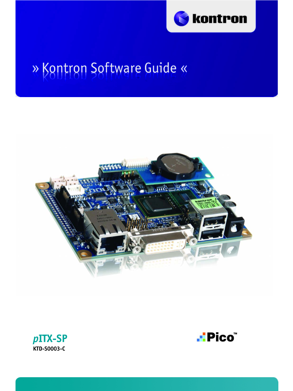 Pitx-SP Software Guide User Information Table of Contents