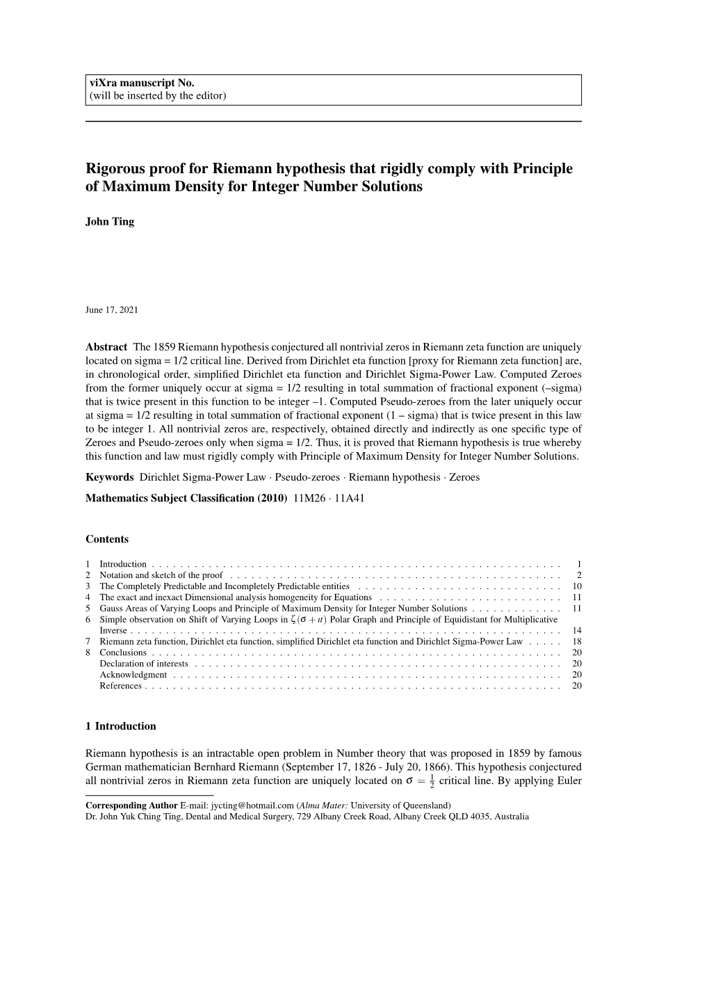 Rigorous Proof for Riemann Hypothesis That Rigidly Comply with Principle of Maximum Density for Integer Number Solutions