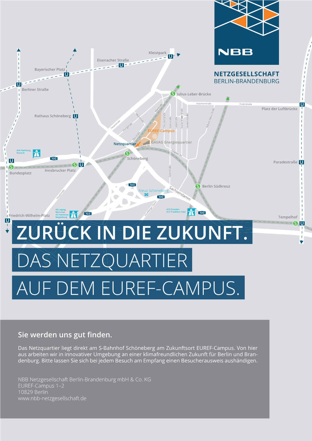 Anfahrt Netzquartier Auf Dem EUREF-Campus (PDF, 2