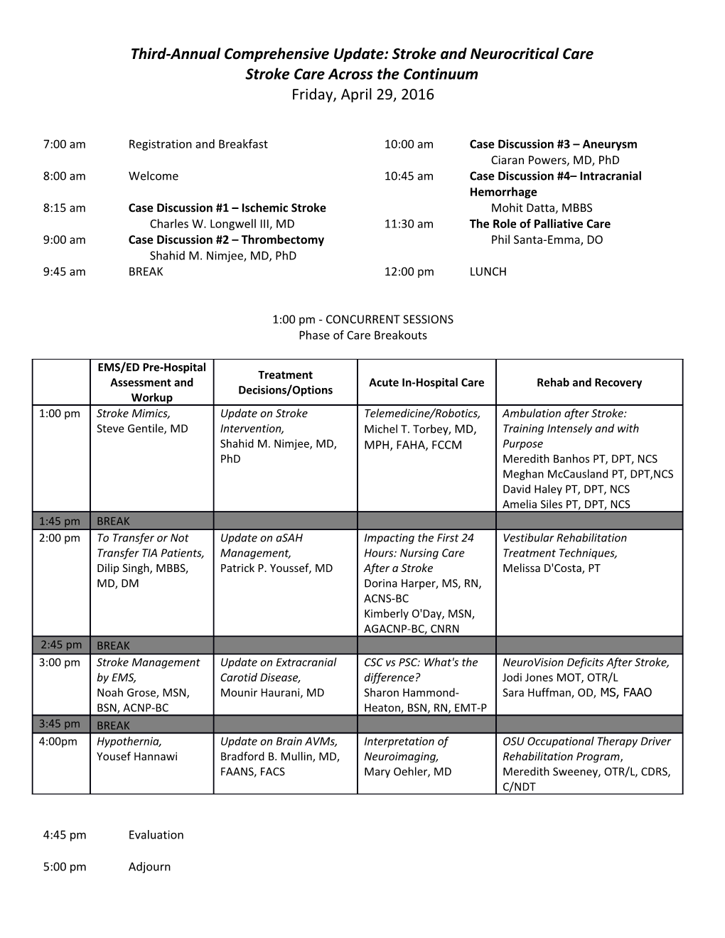 Third-Annual Comprehensive Update: Stroke and Neurocritical Care