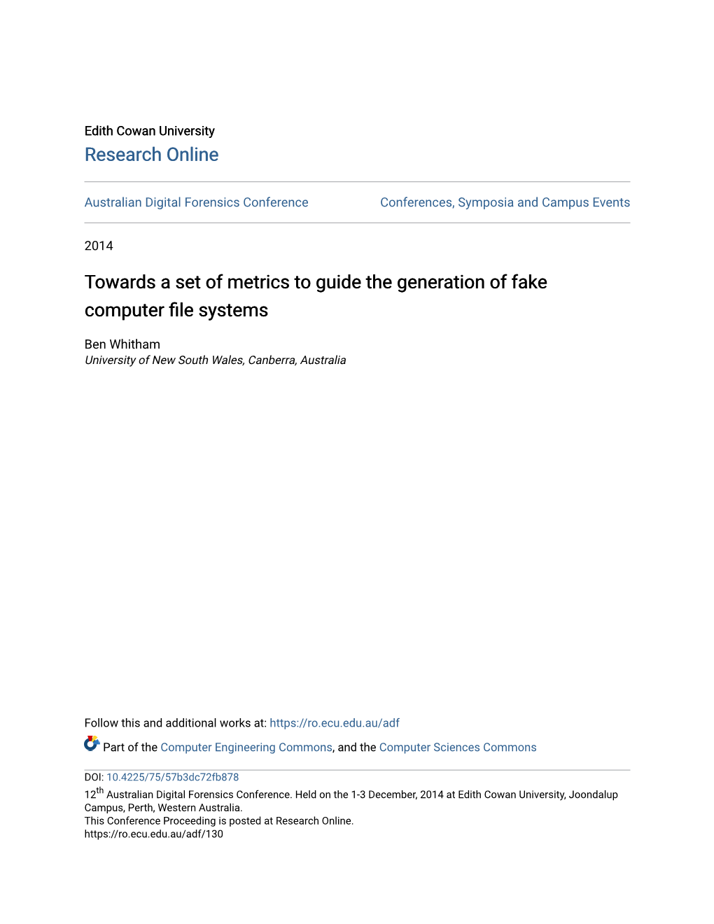 Towards a Set of Metrics to Guide the Generation of Fake Computer File Systems