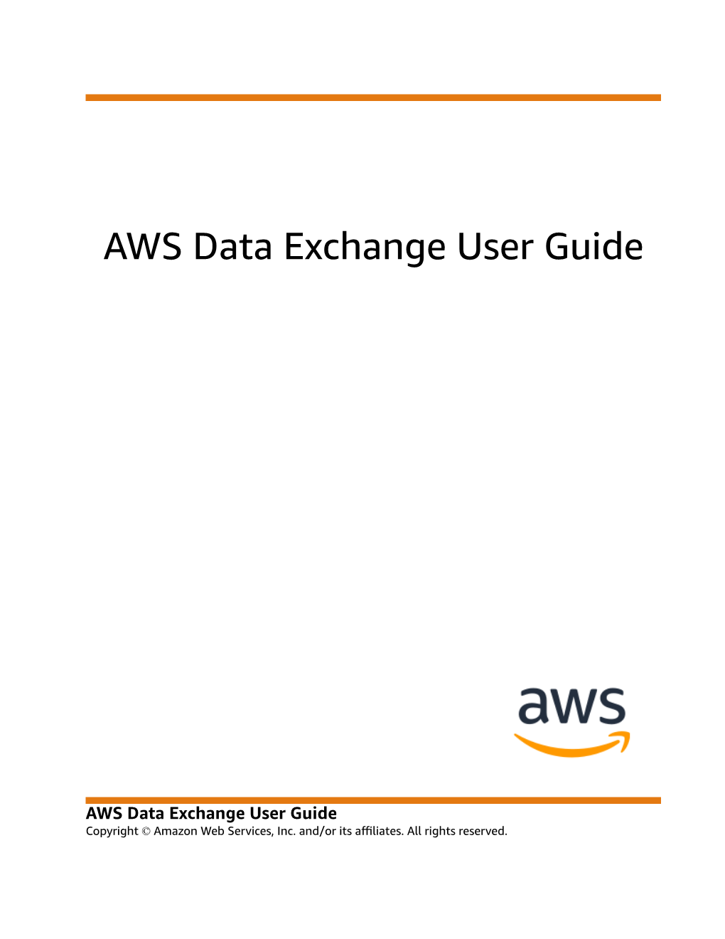 AWS Data Exchange User Guide