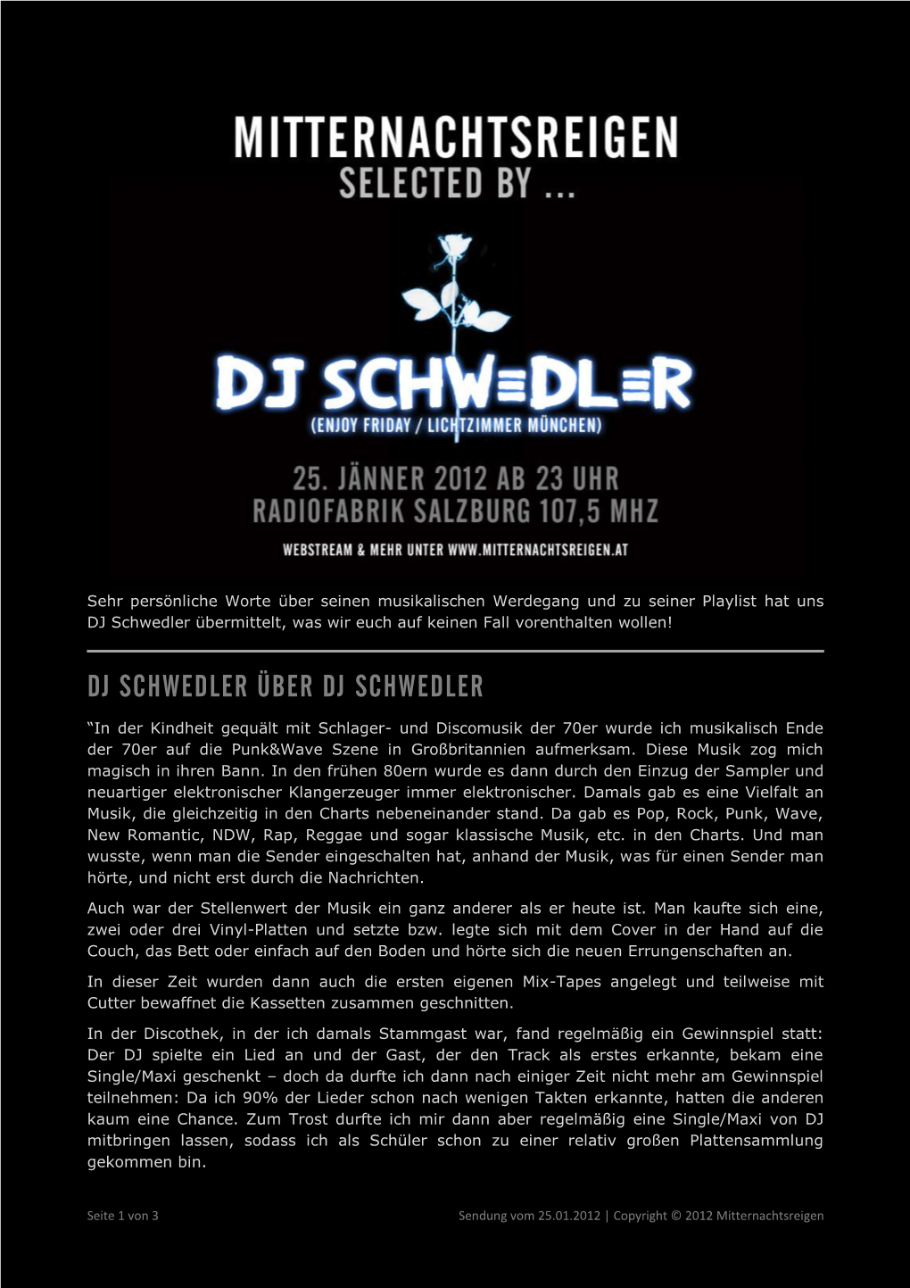 Interview Mit DJ Schwedler