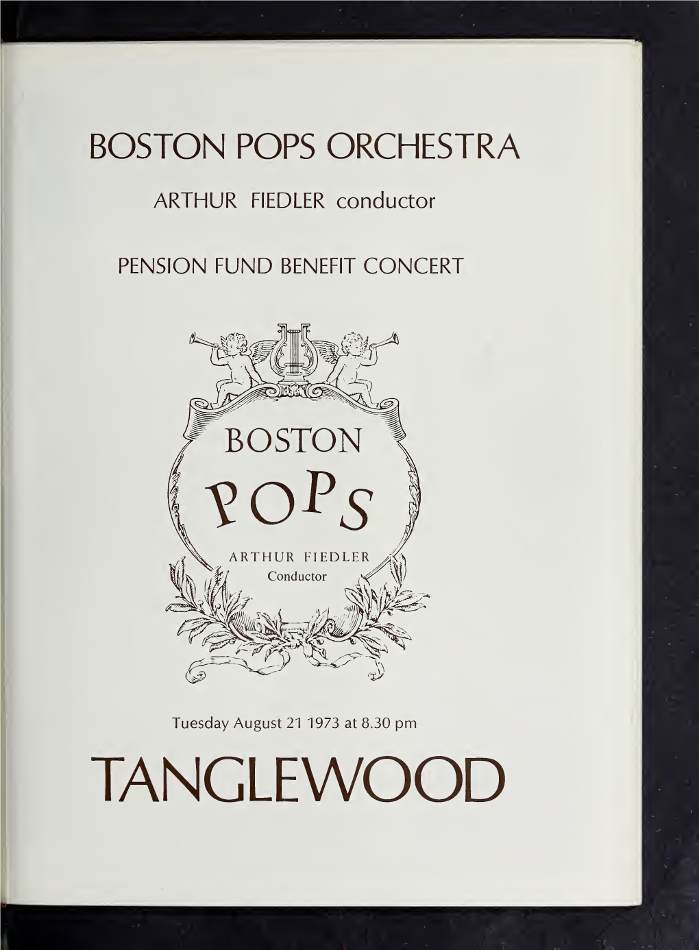 Boston Symphony Orchestra Concert Programs, Summer, 1973