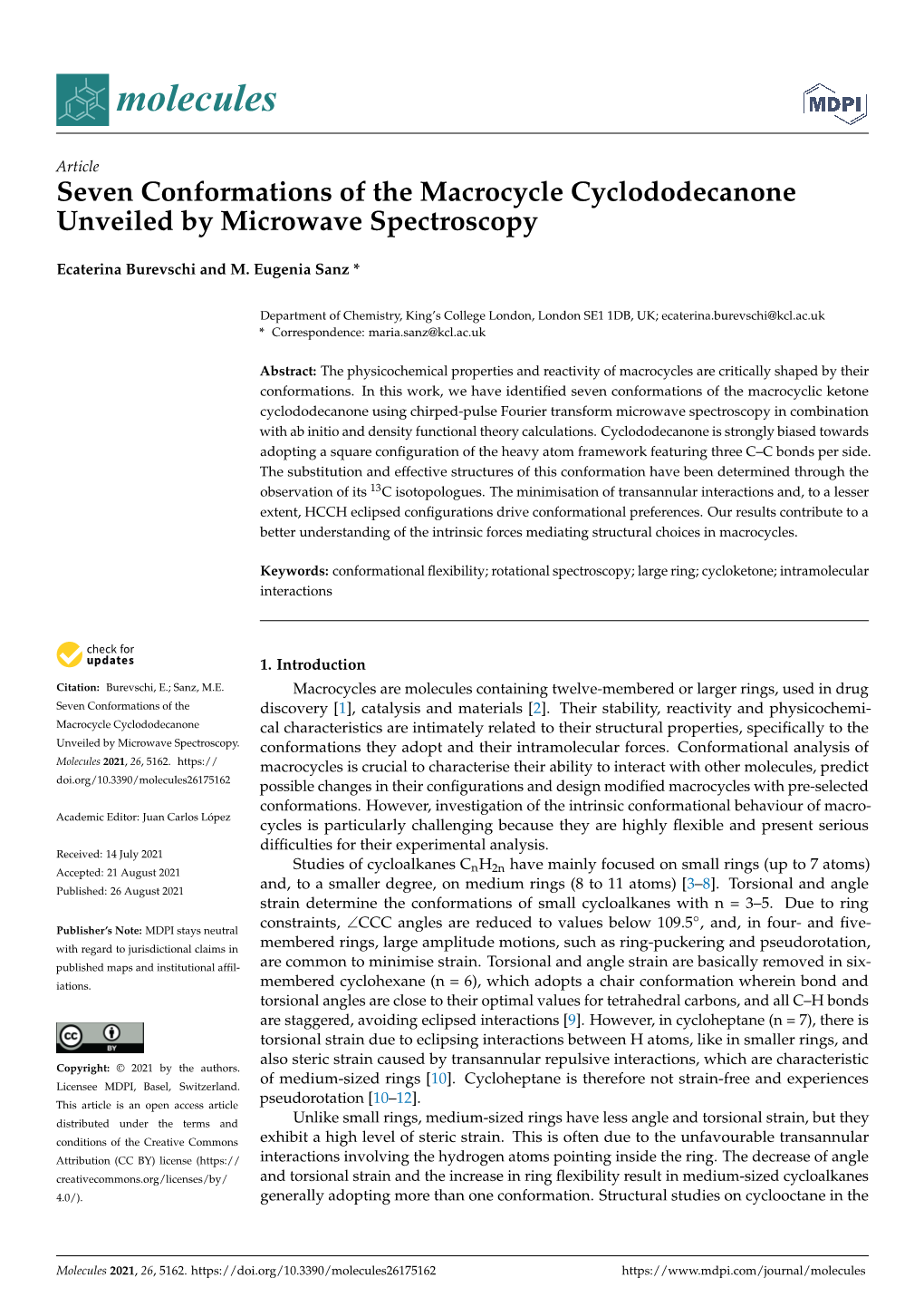 Seven Conformations of the Macrocycle Cyclododecanone Unveiled by Microwave Spectroscopy