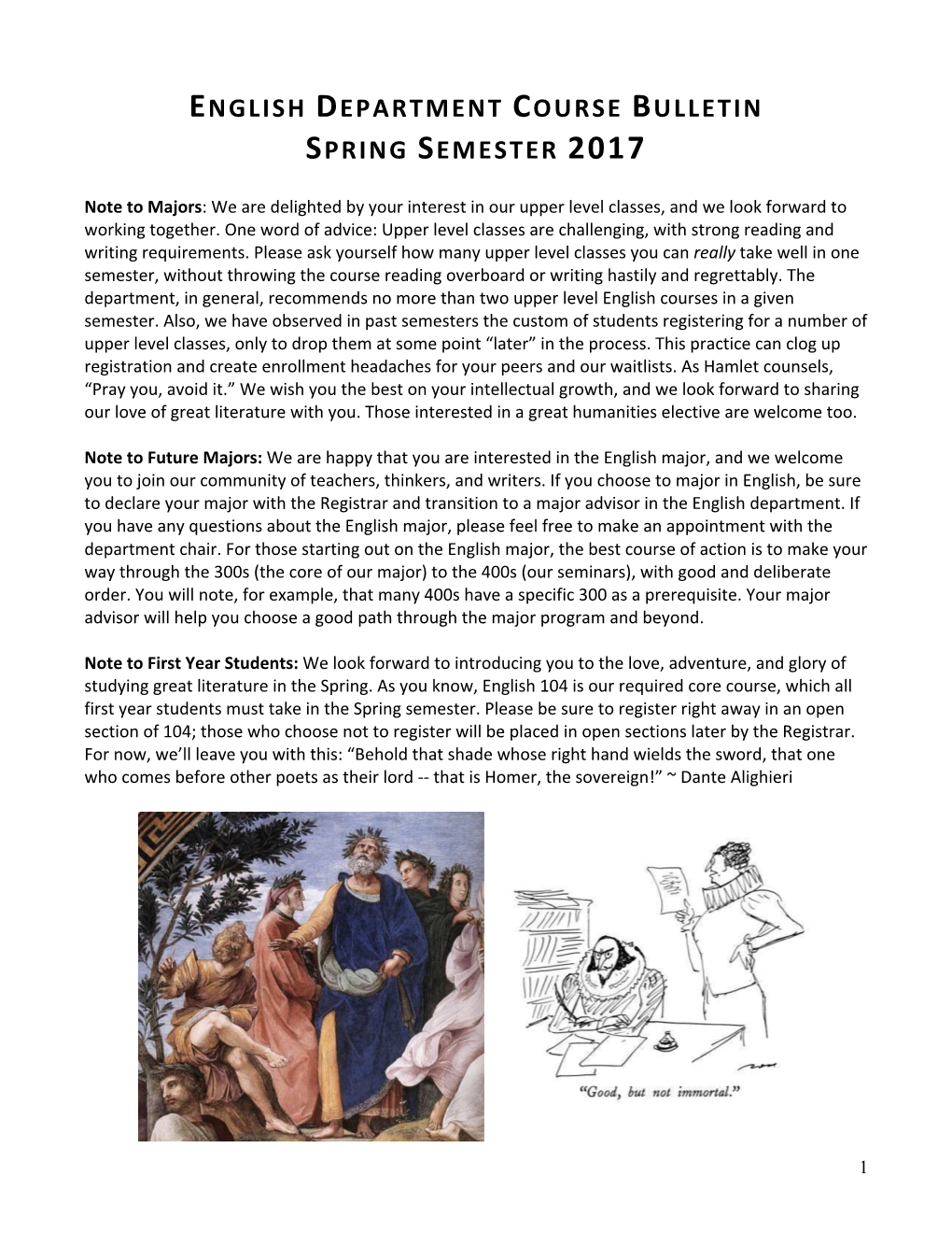 Spring 2017 Course Bulletin