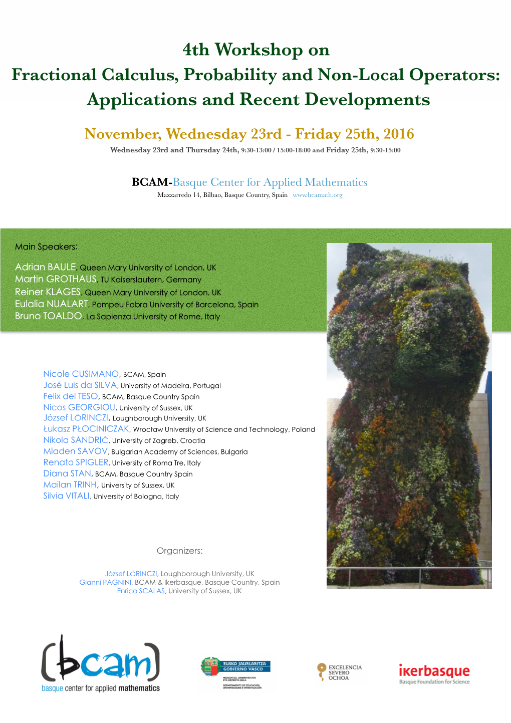 Fcpnlo2016 Book of Abstracts