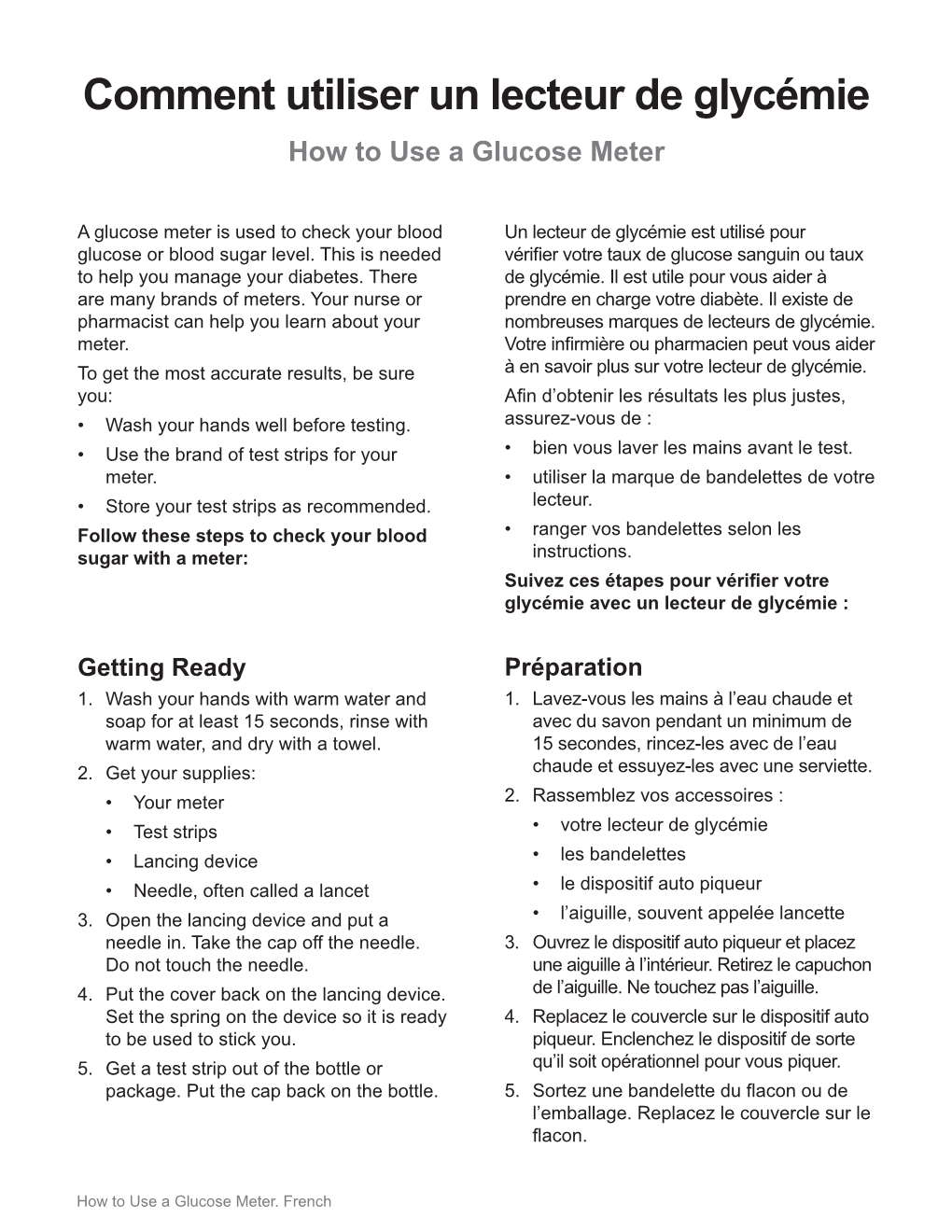 How to Use a Glucose Meter