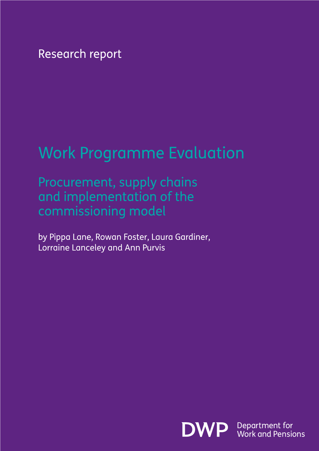 Work Programme Evaluation