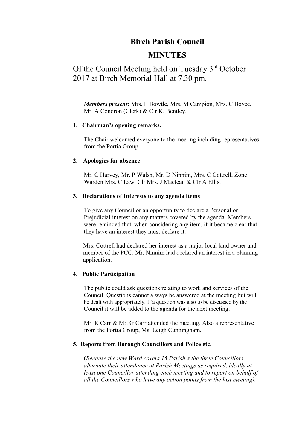 Birch Parish Council s1