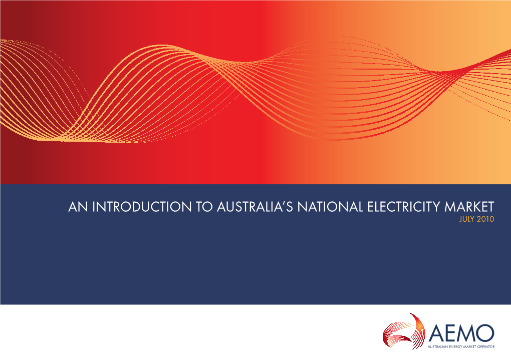 Introduction to Australia's National Electricity Market