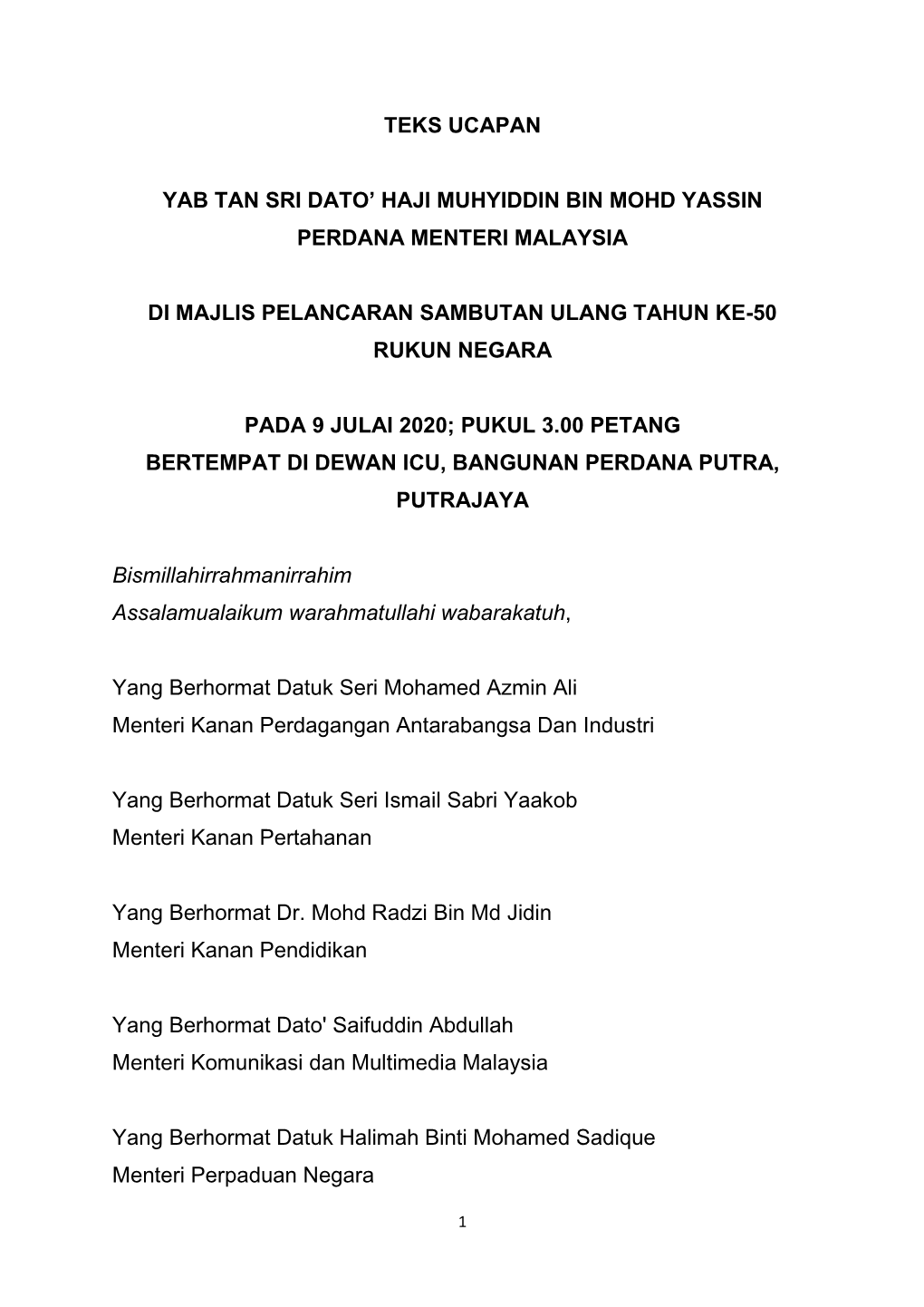 Ucapan YABPM-Rukunnegara50.Pdf