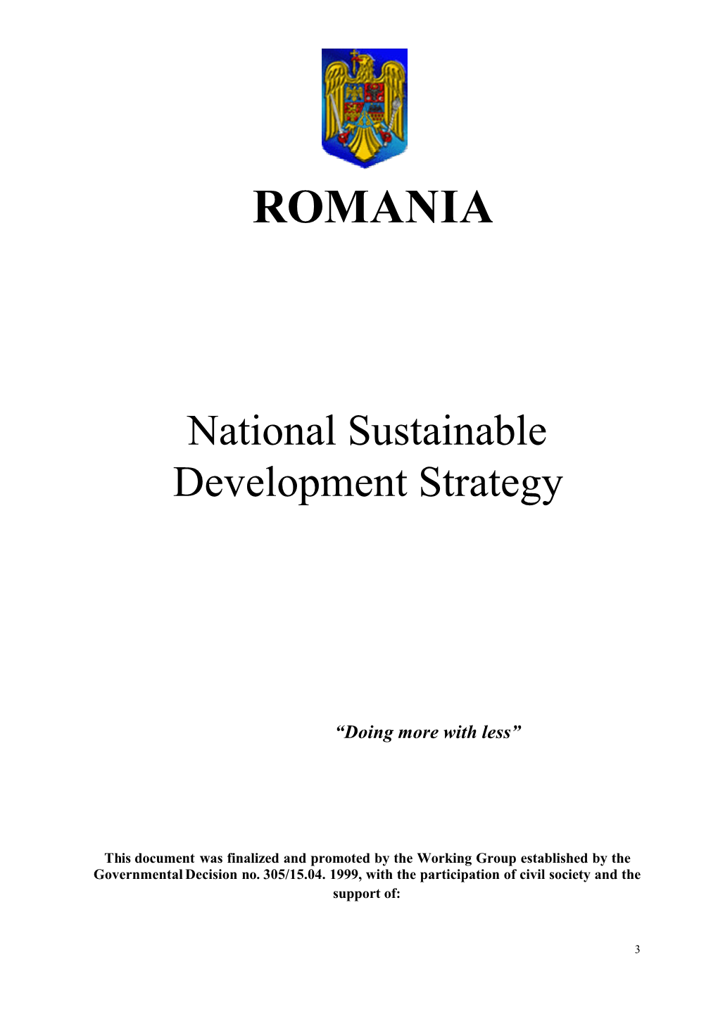 Priorities of Sustainable Development Chapter 3 Juridical Framework