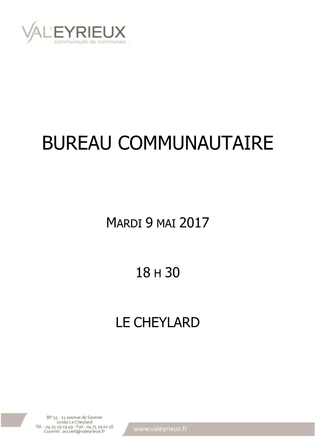 Bureau Communautaire
