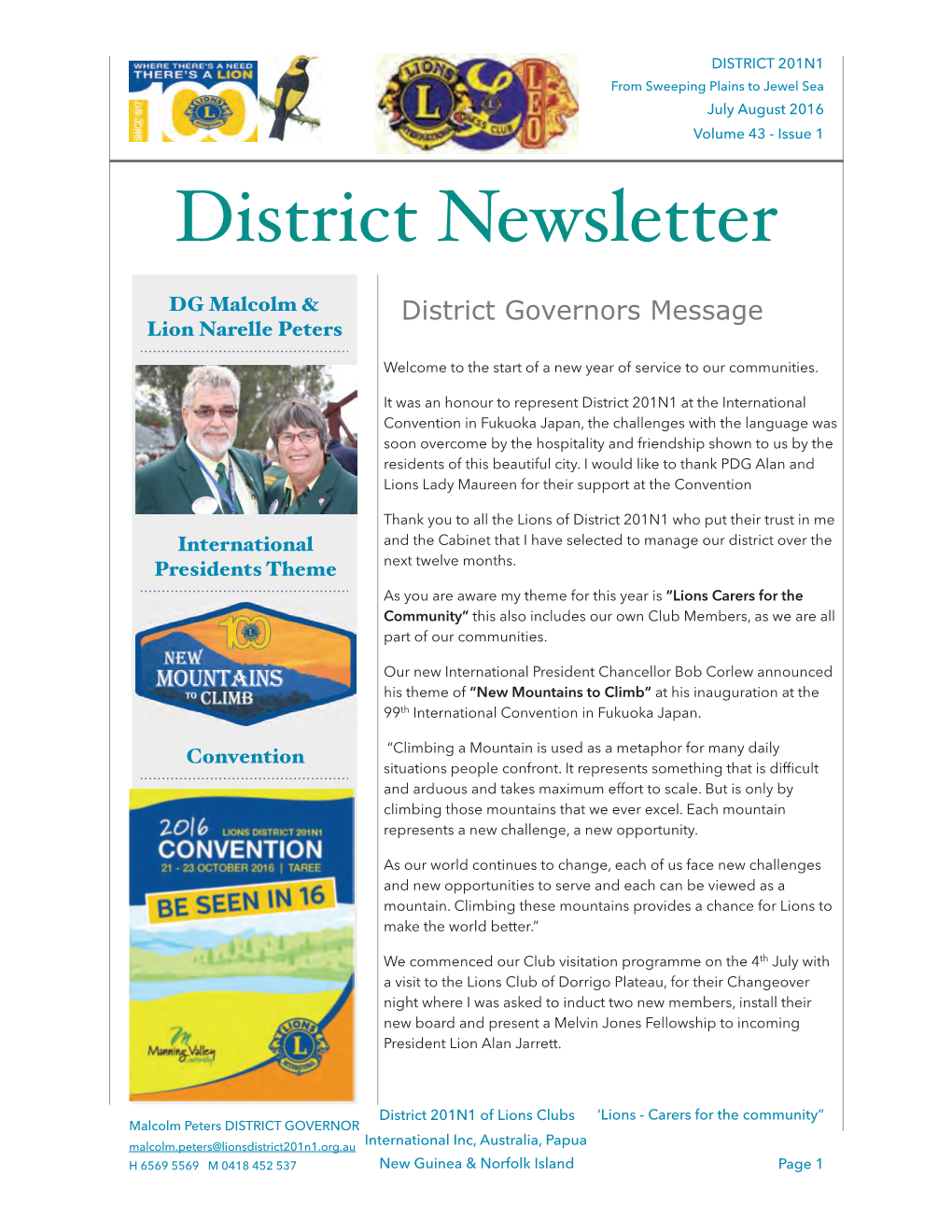 District Newsletter
