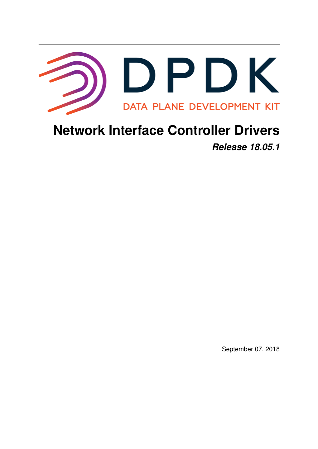 Network Interface Controller Drivers Release 18.05.1