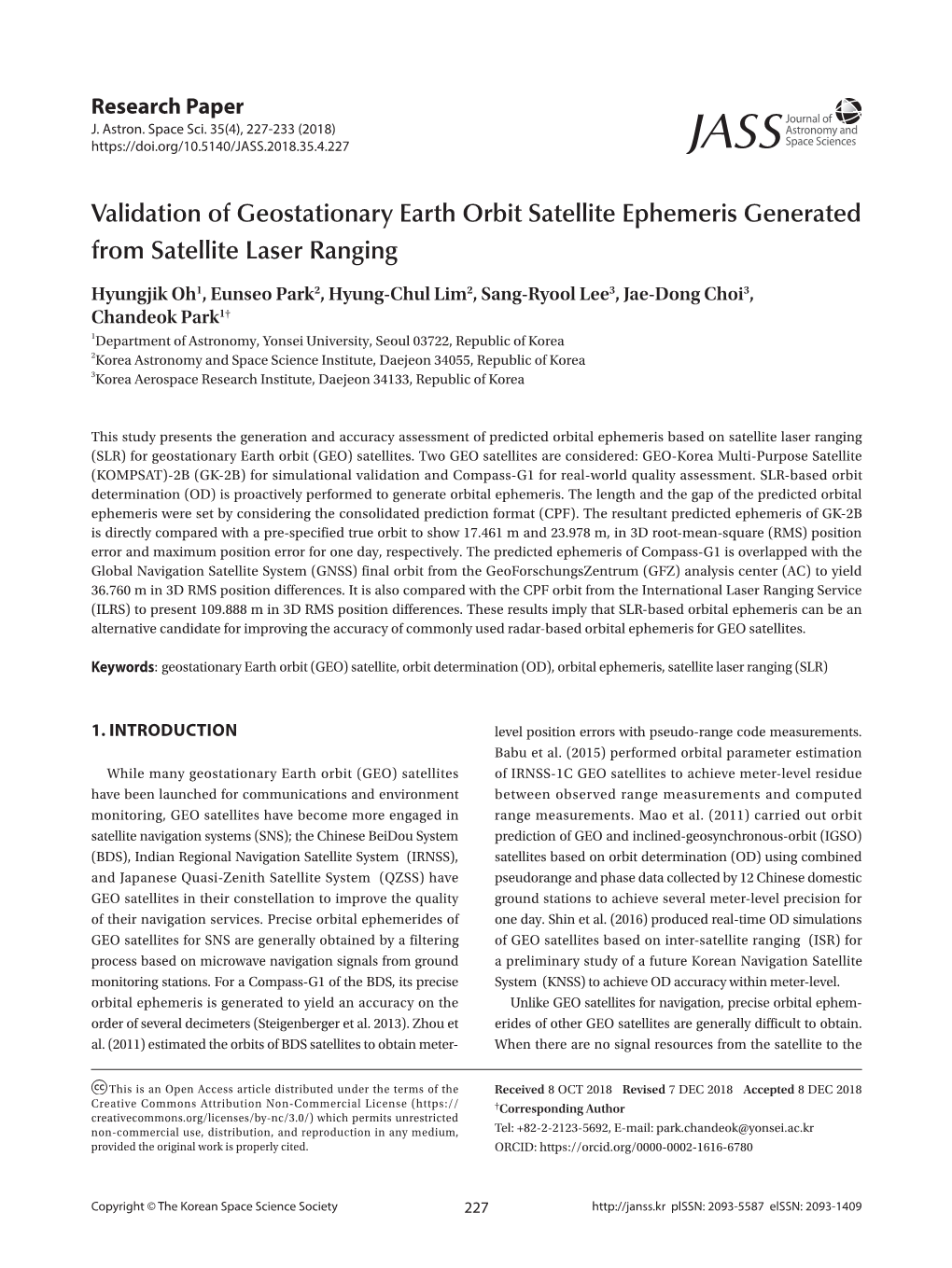 Validation of Geostationary Earth Orbit Satellite Ephemeris Generated from Satellite Laser Ranging